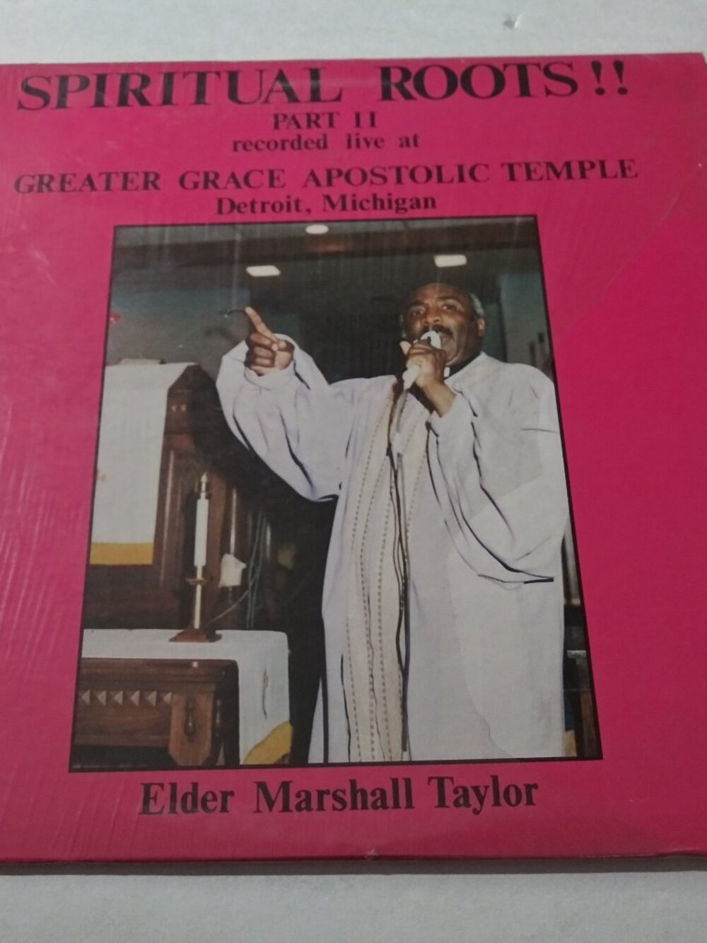 Elder Marshall Taylor - Spiritual Roots Part II VG++ Original Record Shrink 1980